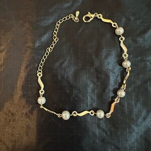 Fashion Bracelet Gold & Pearl